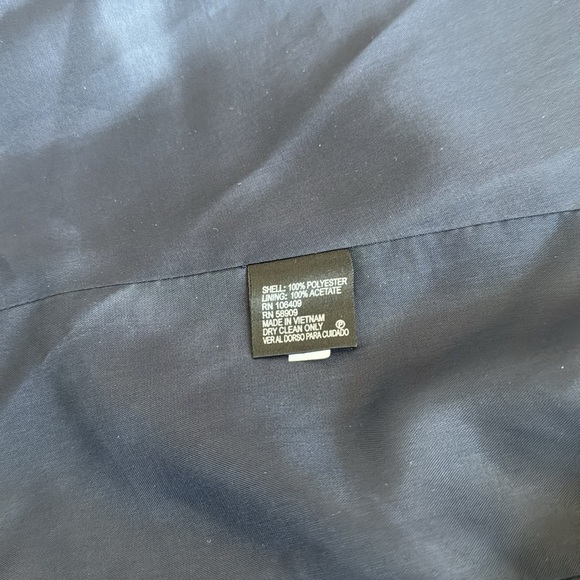 Cremieux Blazer. Women’s size 12. Cream and navy blue stripes w/ gold buttons. - Picture 10 of 10